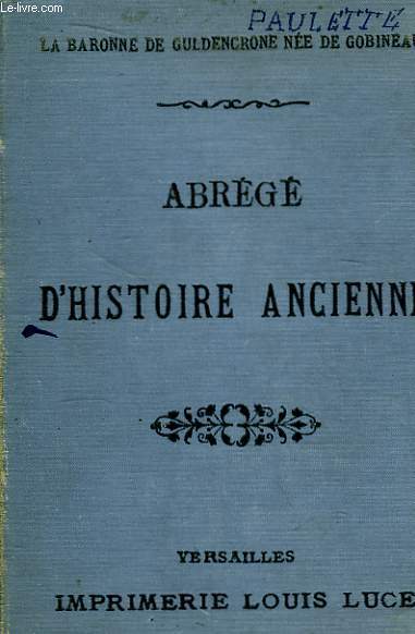 Abrg d'Histoire Ancienne.