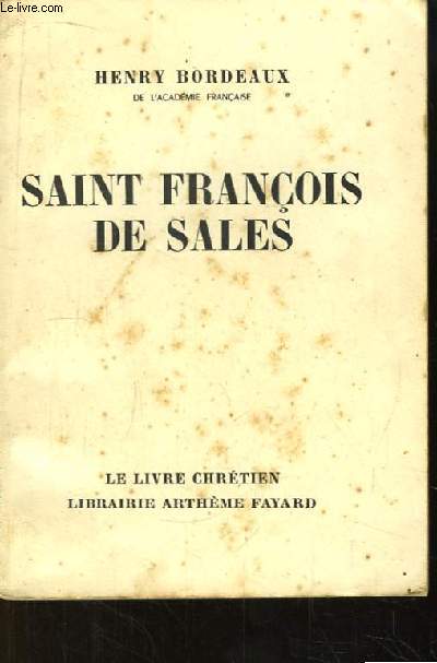 Saint Franois de Sales.