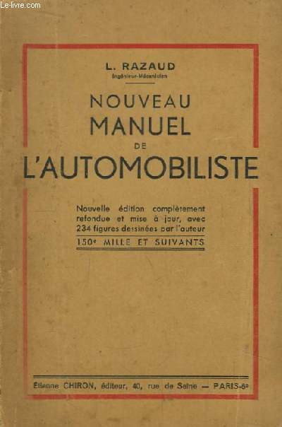 Nouveau Manuel de l'Automobiliste.