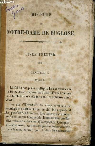 Histoire de Notre-Dame de Buglose.