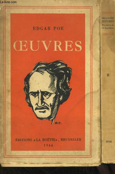 Oeuvres. Traduction et Etudes biographiques de Charles Baudelaire. En 2 TOMES.