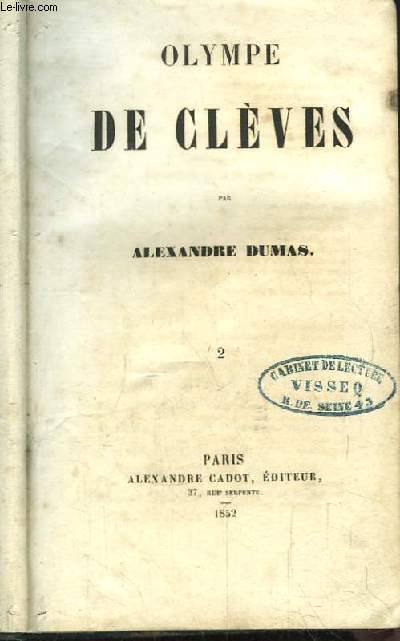 Olympe de Clves. TOME 2