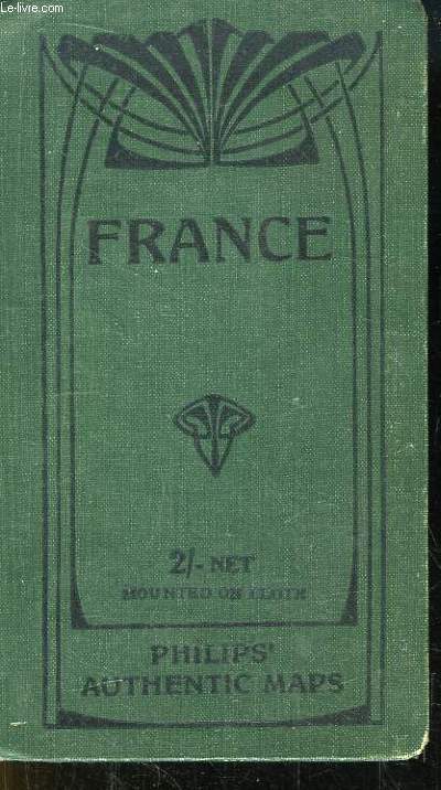 Carte entoile en couleurs de la France. France as divised into departments. 2/- net, mounted on cloth.