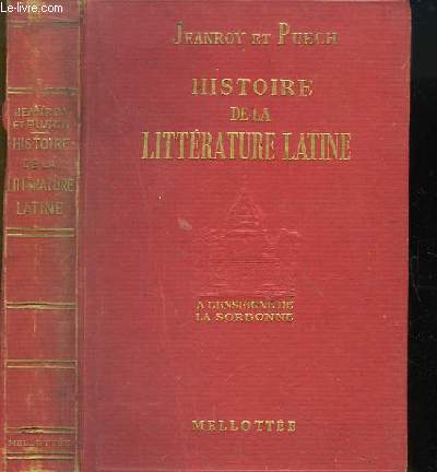Histoire de la Littrature Latine.