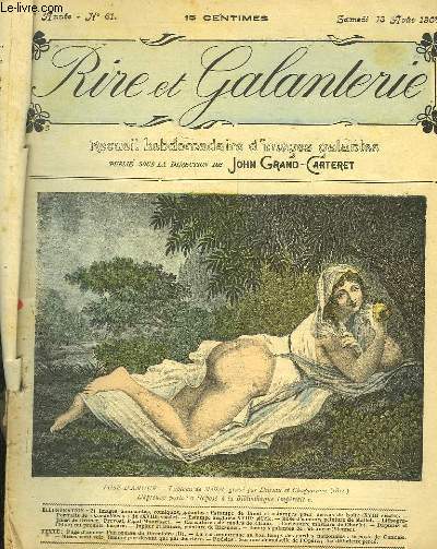 Rire et Galanterie. 7me Album. De la livraison n61, du 13 aot 1904  la livraison n70 du 15 octobre 1904 : Les charmes de la Vie Champtre.