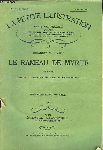 La Petite Illustration n411 - Romans n184 : Le Rameau de Myrte.