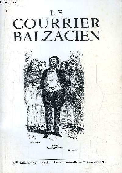 Le Courrier Balzacien. Nouvelle srie n52 : A propos du Faiseur, par Thierry Bodin - Lettre  Michel Lvy ...