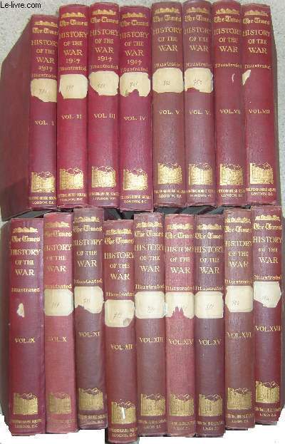 History of the War 1914, illustrated. En XVII volumes.