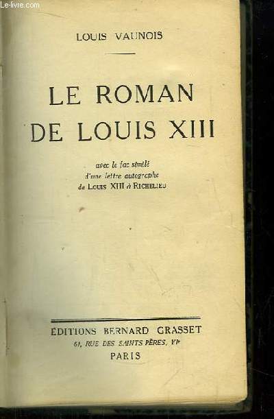Le Roman de Louis XIII