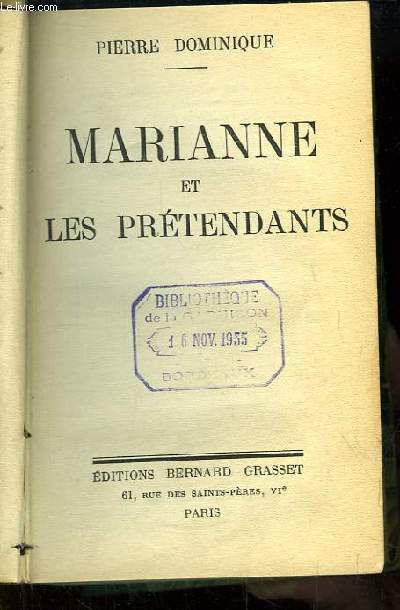 Marianne et les Prtendants.