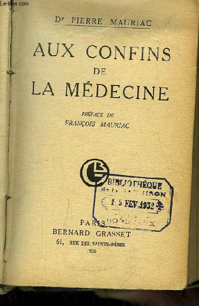 Aux confins de la Mdecine.