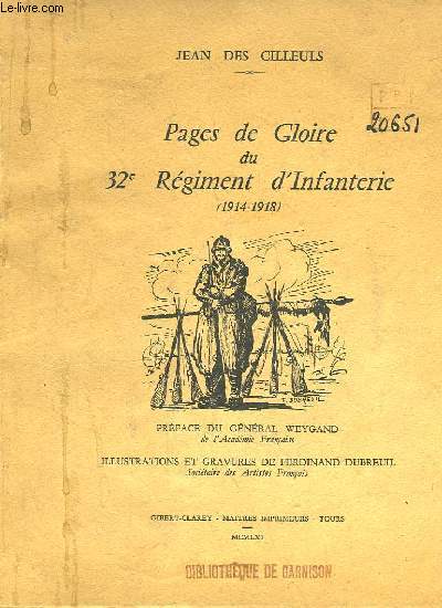 Pages de Gloire du 32e Rgiment d'Infanterie (1914 - 1918)