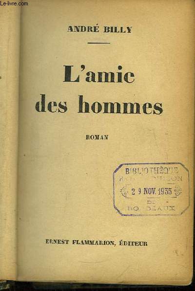 L'amie des hommes.