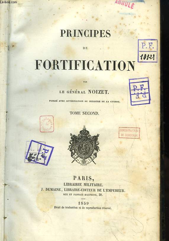 Principes de Fortification. TOME 2
