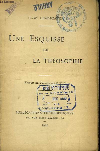 Une Esquisse de la Thosophie