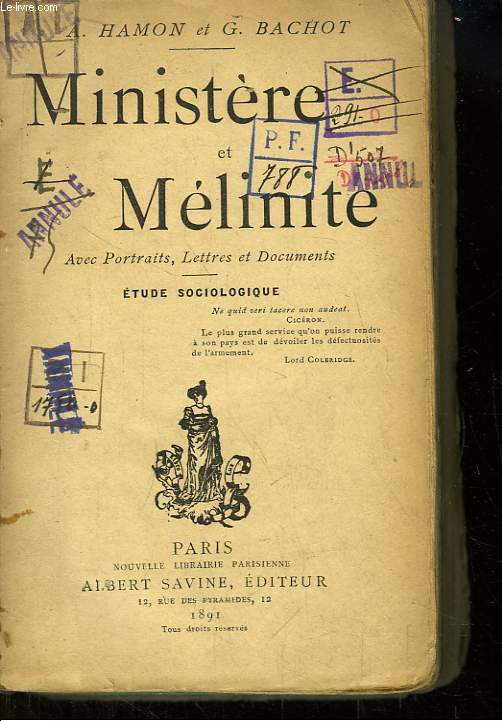 Ministre et Mlinite. Etude Sociologique.