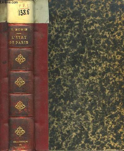 L'Etat de Paris en 1789. Etudes et documents sur l'Ancien Rgime  Paris.