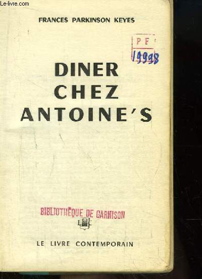 Diner chez Antoine's
