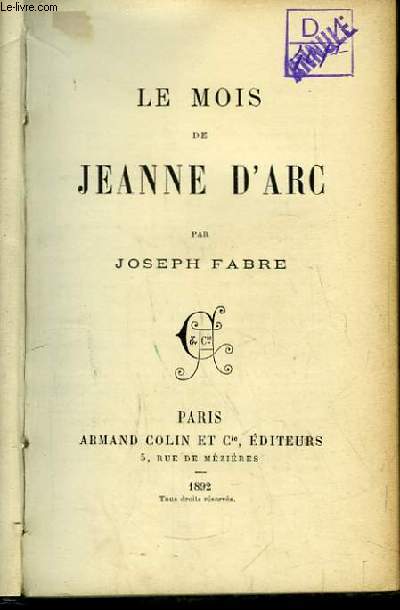 Le Mois de Jeanne d'Arc