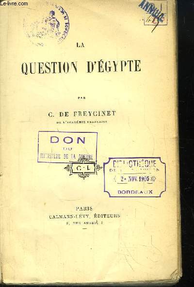 La Question d'Egypte.