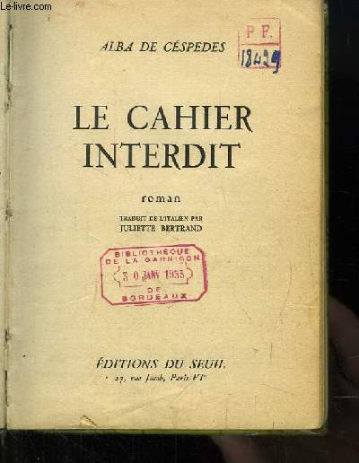 Le cahier interdit.