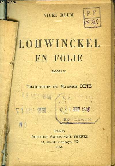 Lohwinckel en folie.