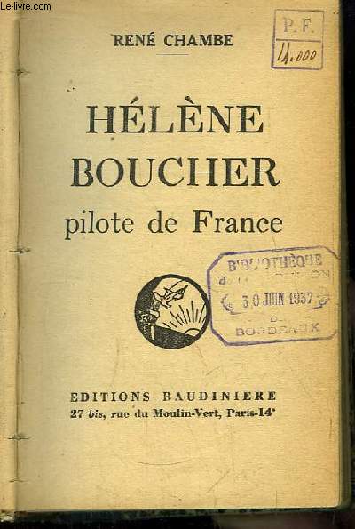 Hlne Boucher, pilote de France.