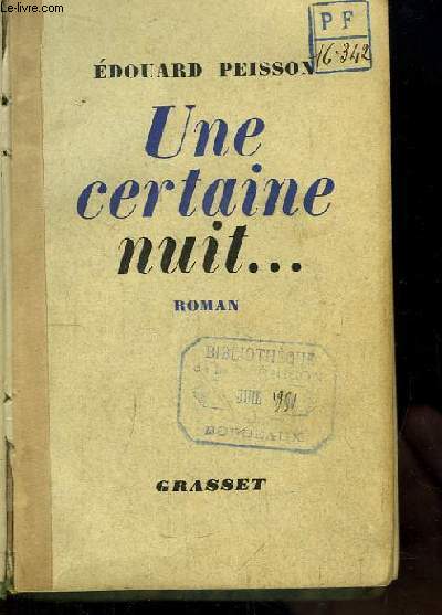 Une certaine nuit ...
