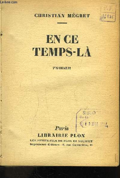 En ce Temps-L. Roman