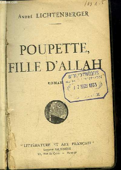 Poupette, fille d'Allah. Roman