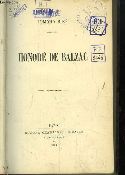 Honor de Balzac.