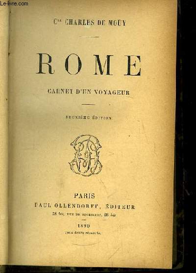 Rome, carnet d'un voyageur.