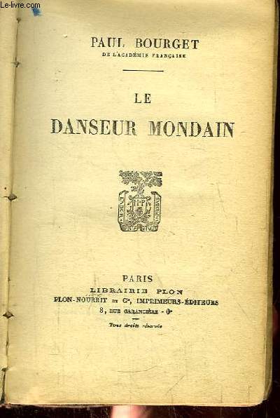 Le Danseur Mondain.