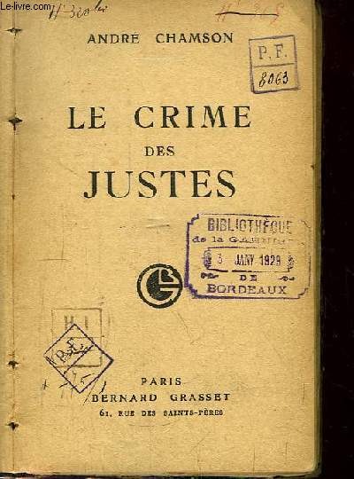 Le crime de Justes.