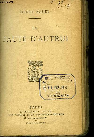 La Faute d'Autrui