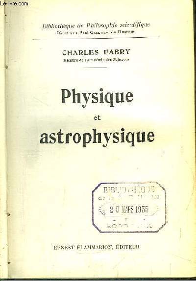 Physique et astrophysique