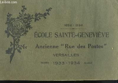 1854 - 1934, Ecole Sainte-Genevive, Ancienne 