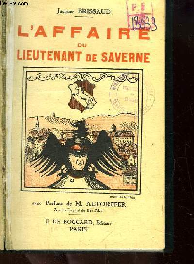 L'Affaire du Lieutenant de Saverne.