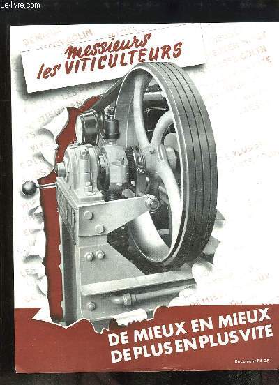 1 brochure publicitaire de la SUPER-PHRA  2 Vitesses (Documents n98). Pressoir hydraulique.