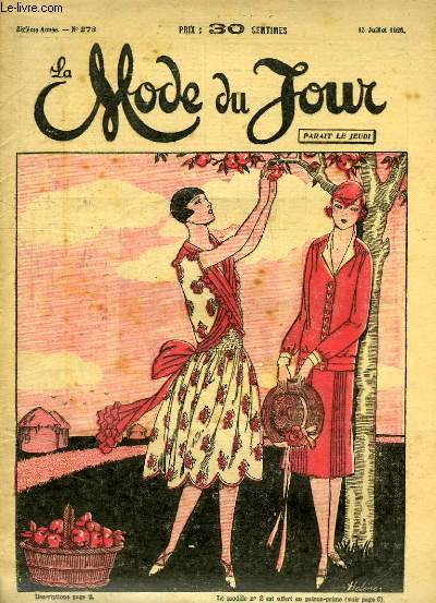 La Mode du Jour, 6me anne, n273 : Les sacs en raphia, Richelieu moderne, La broderie sur rabanne ...