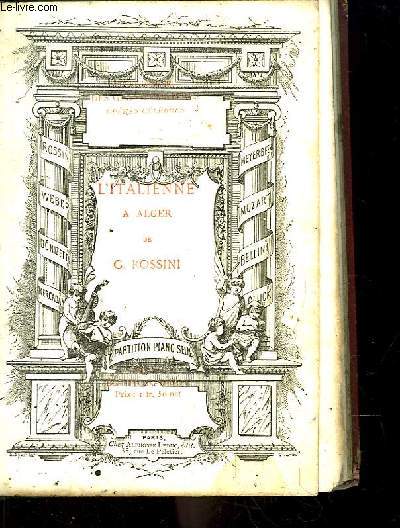 L'Italienne  Alger. Partition Piano seul.