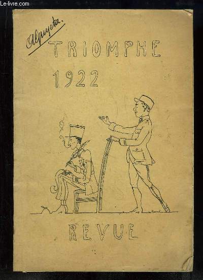 Triomphe 1922, Revue. 
