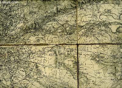 Carte entoile de Lyon et de ses environs.