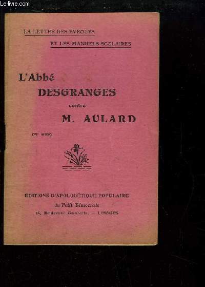 L'Abb Desgranges contre M. Aulard