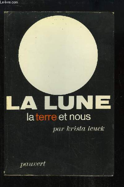 La Lune, la terre et nous. Couverture remplie.