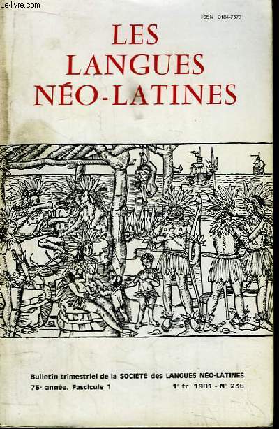 Les Langues No-Latines, N236, 75e anne, Fascicule 1 : Le corps fminin dans les 