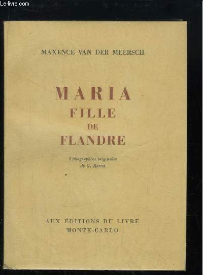 Maria Fille de Flandre.