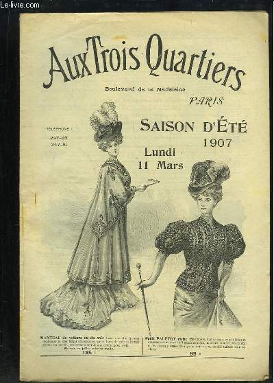 Catalogue des Magasins Aux Trois Quartiers, Saison d'Et 1907