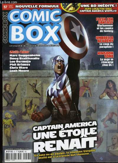 Comic Box, Hors-Srie N57 : Captain America, une toile renait - Umbrella, le coup du parapluie - Kingdom Come, la saga se rincarne chez DC ...