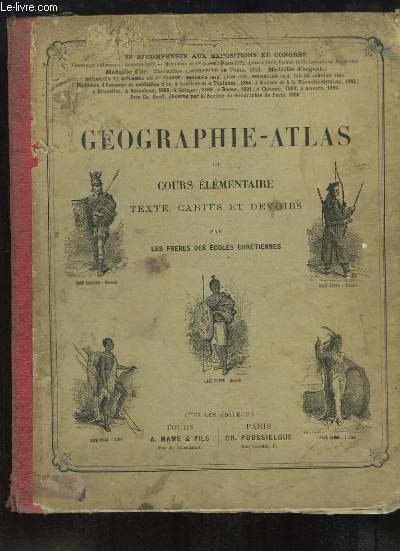 Gographie-Atlas du Cours lmentaire. Texte, Cartes et Devoirs.